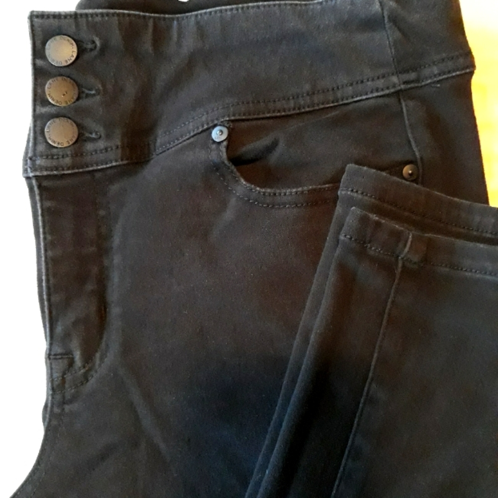 Lane Bryant black high rise jeggings sz 14